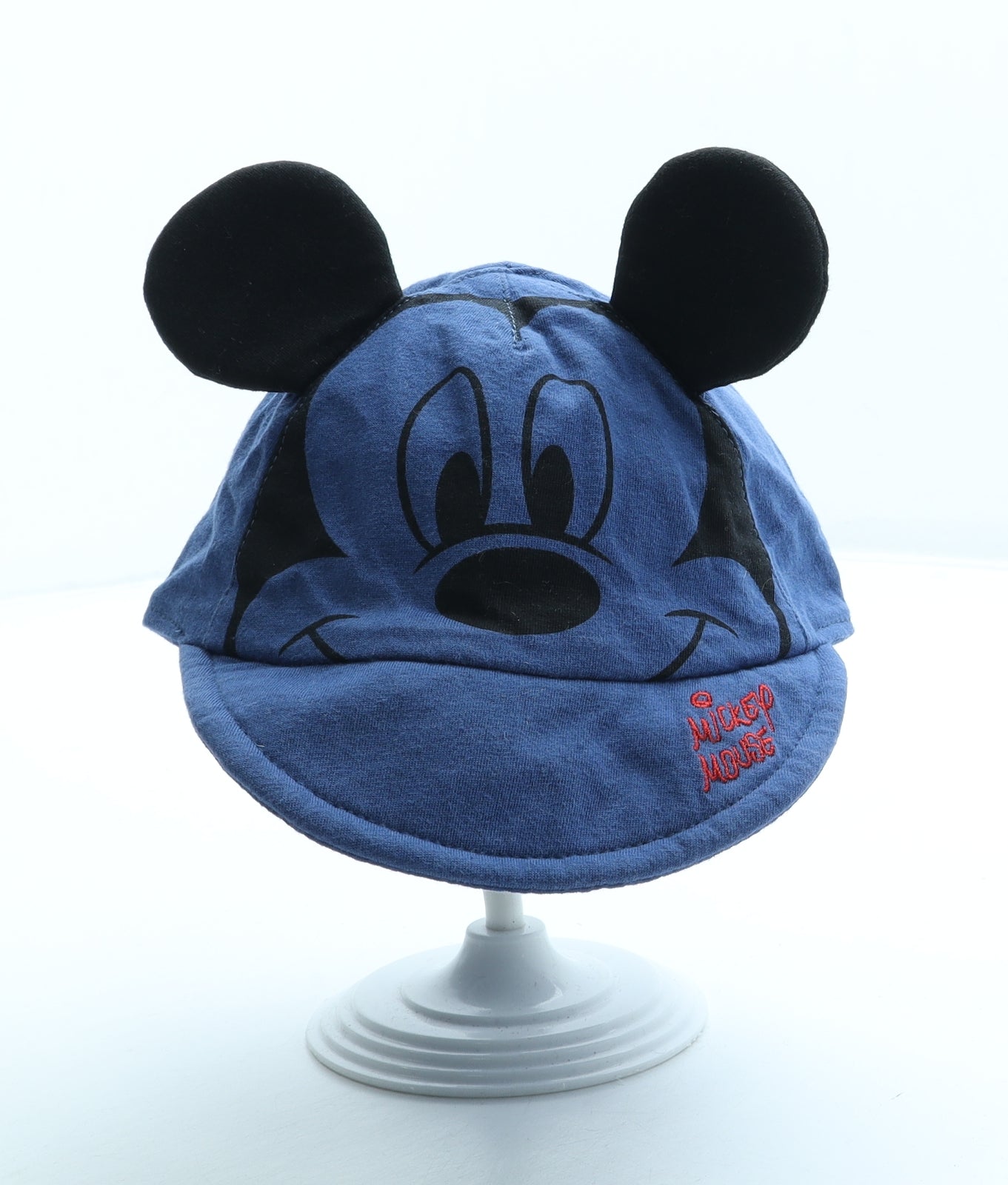 George Boys Blue 100% Cotton Baseball Cap Size S - Mickey Mouse Ears