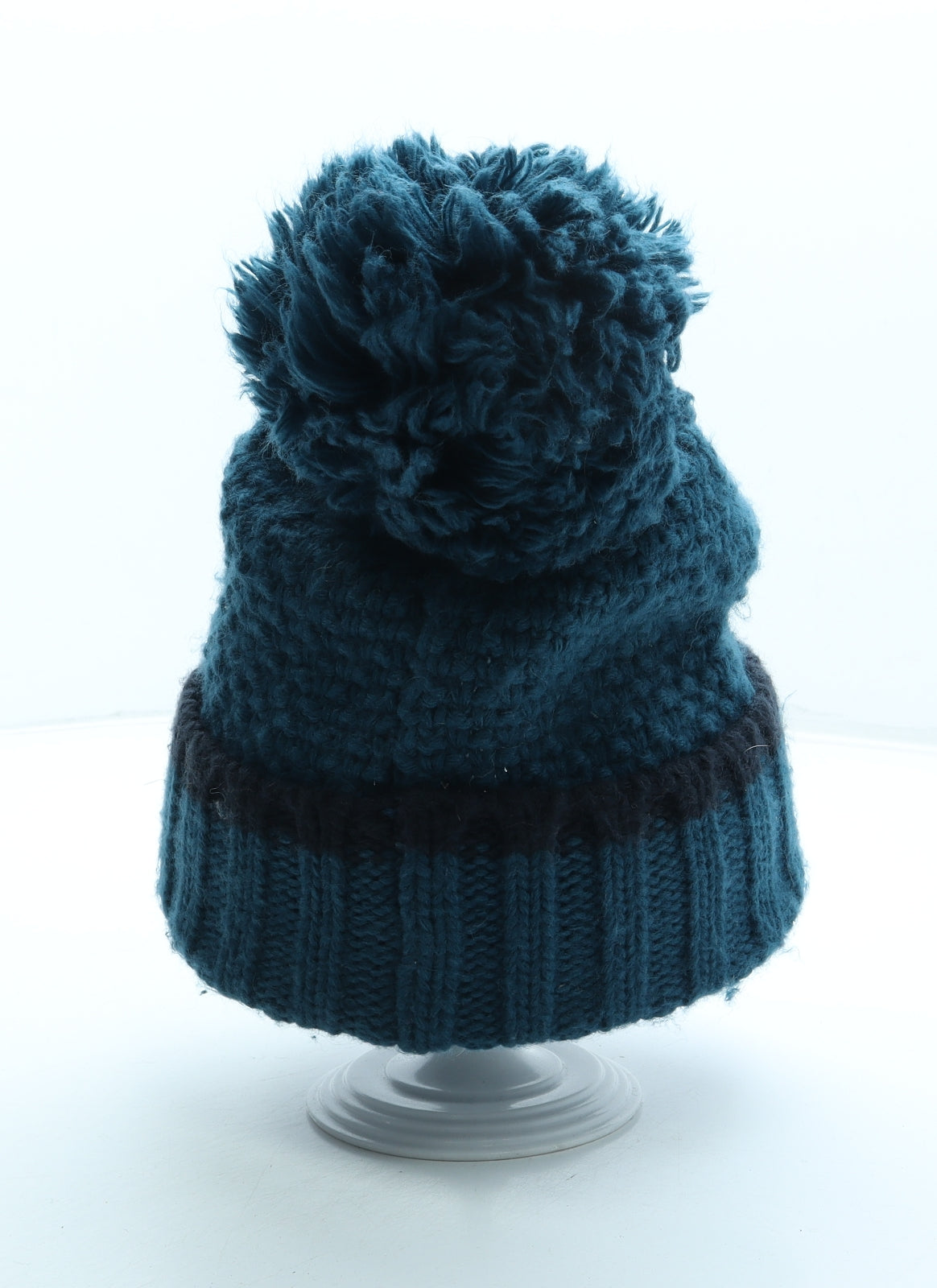 TOG24 Womens Blue Acrylic Bobble Hat One Size