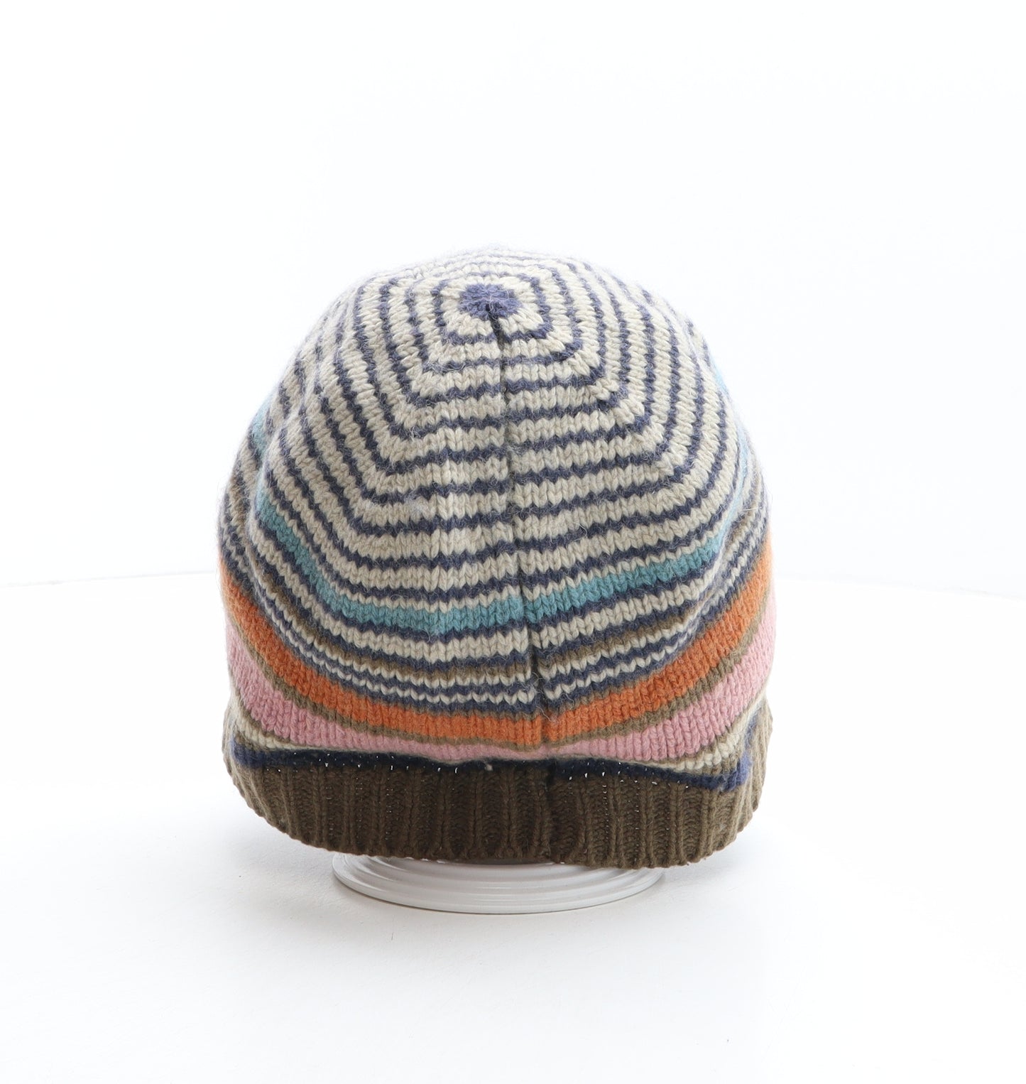 Tom Joule Mens Multicoloured Striped Acrylic Beanie One Size