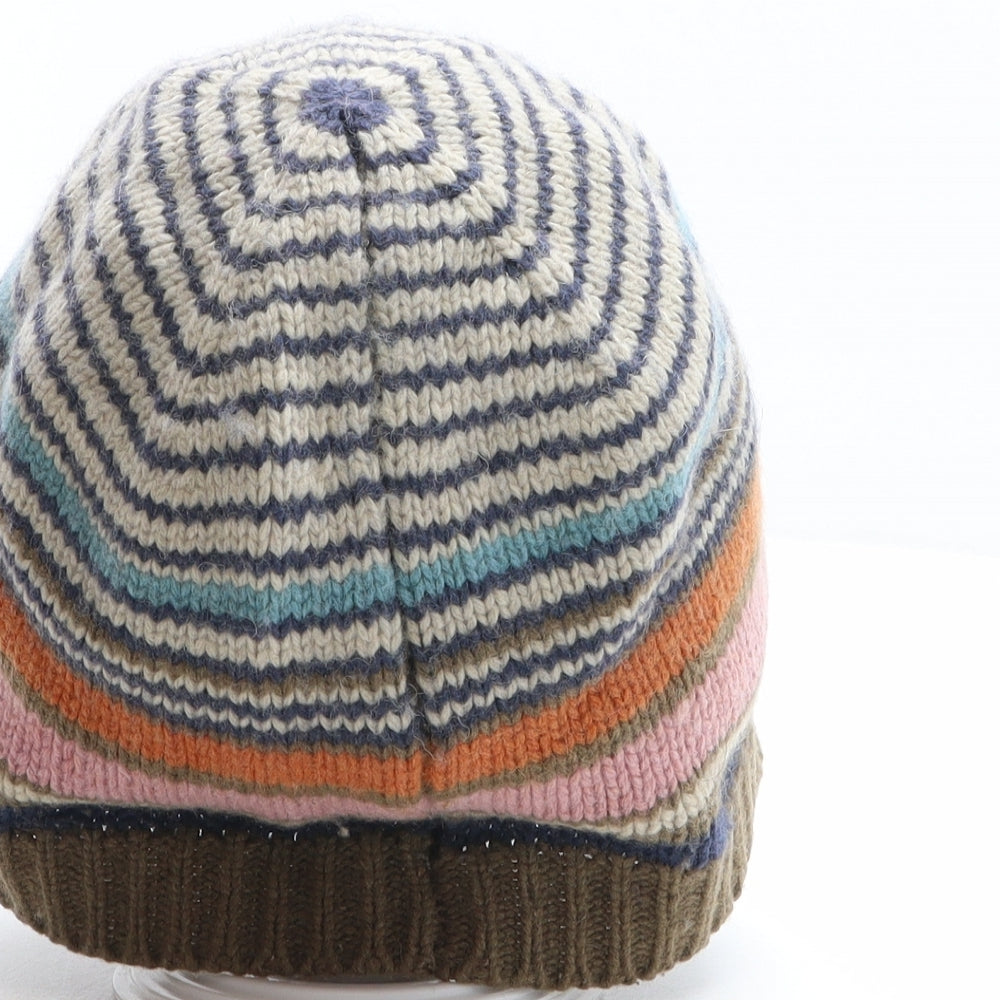 Tom Joule Mens Multicoloured Striped Acrylic Beanie One Size