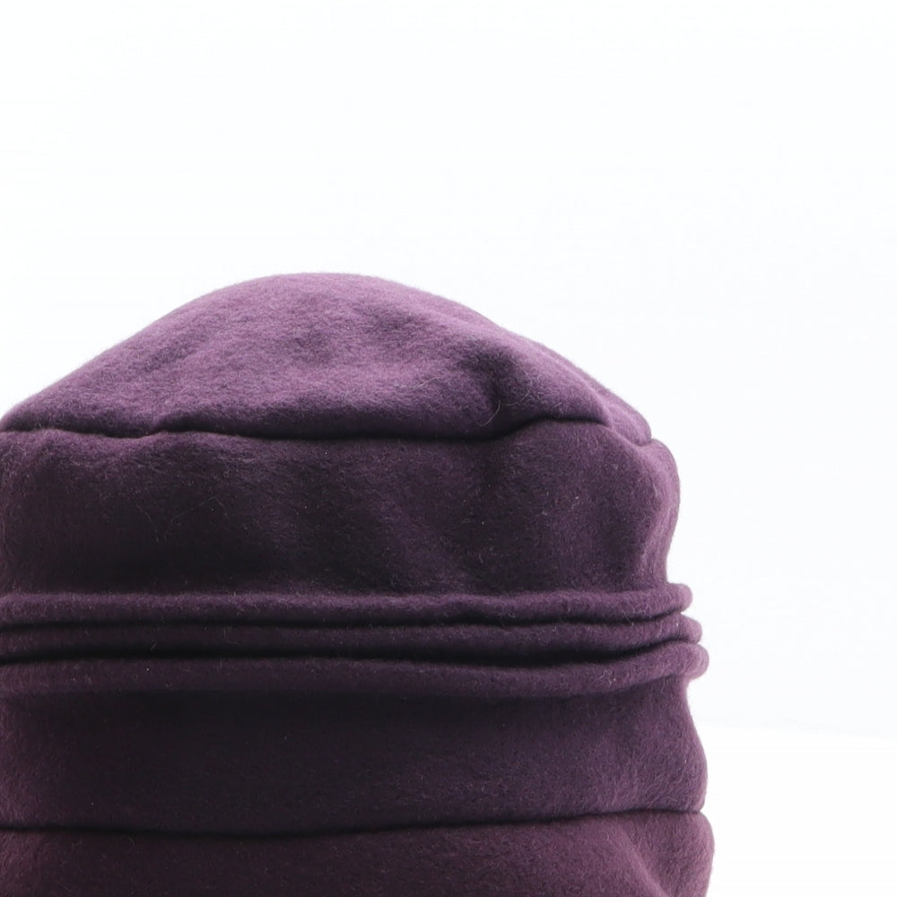 Preworn Womens Purple Polyester Cloche One Size