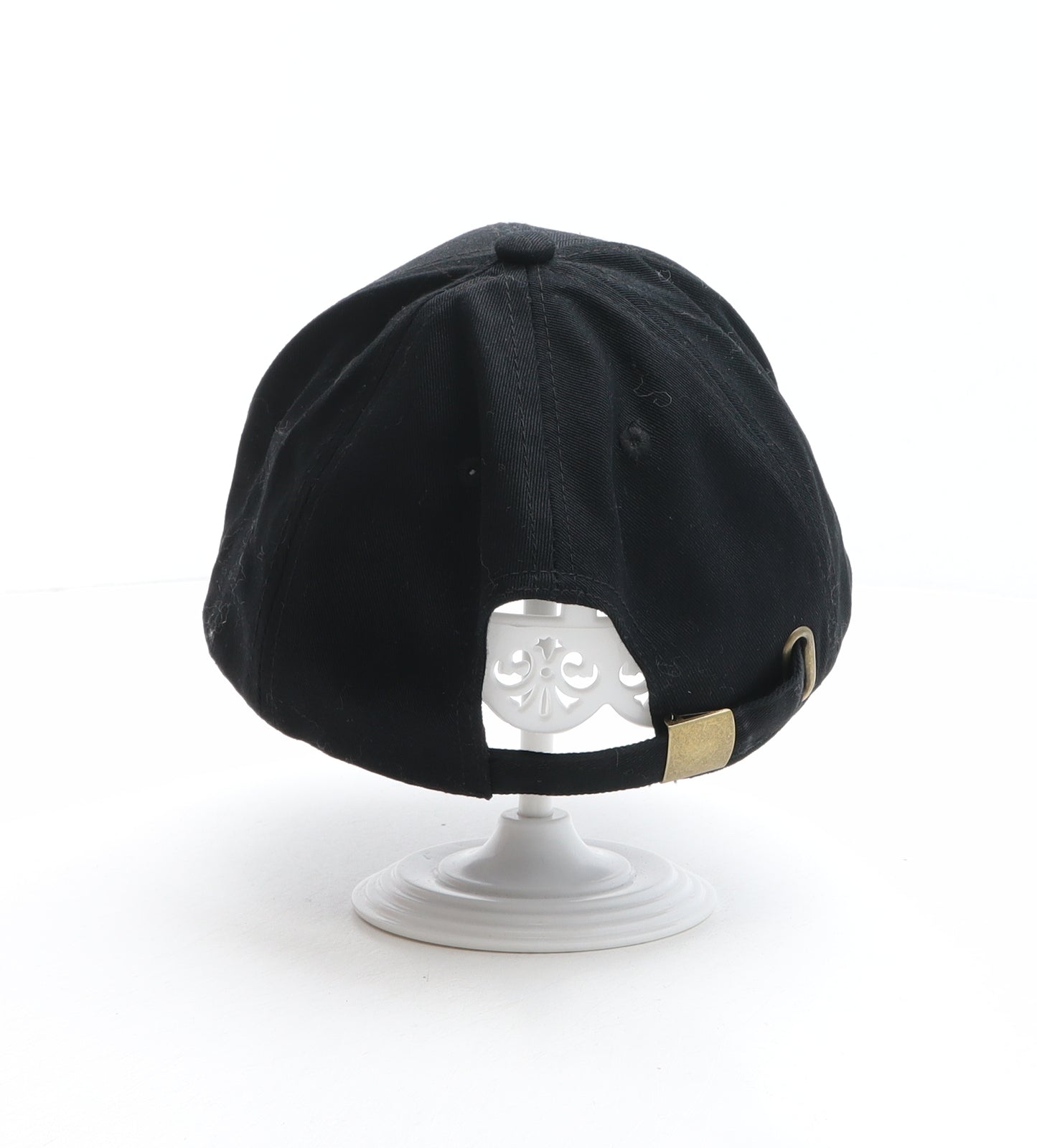 Preworn Mens Black Polyester Baseball Cap One Size