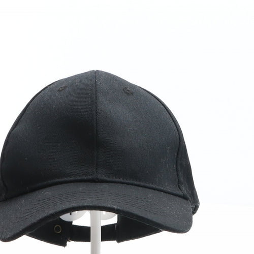 Preworn Mens Black Polyester Baseball Cap One Size