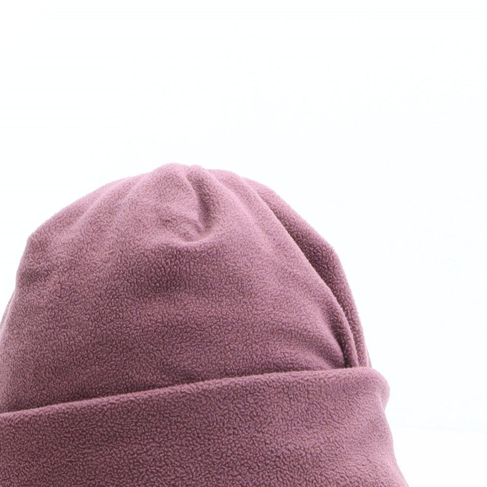 Atmosphere Womens Purple Polyester Beanie One Size