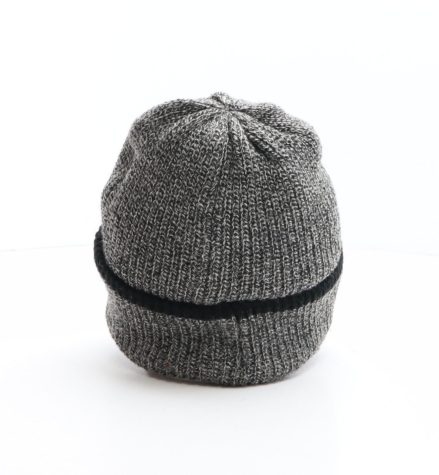 Jeff&Co Mens Grey Acrylic Beanie One Size