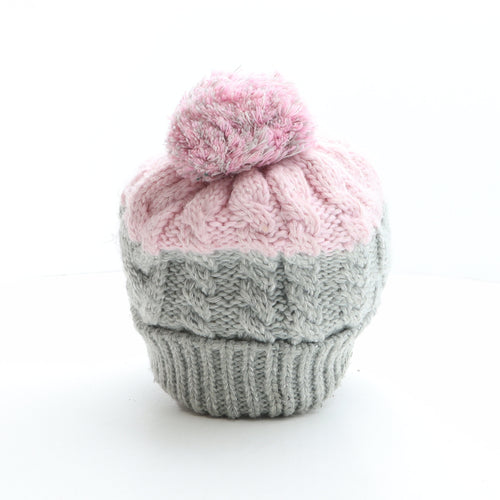 Preworn Womens Multicoloured Acrylic Bobble Hat One Size