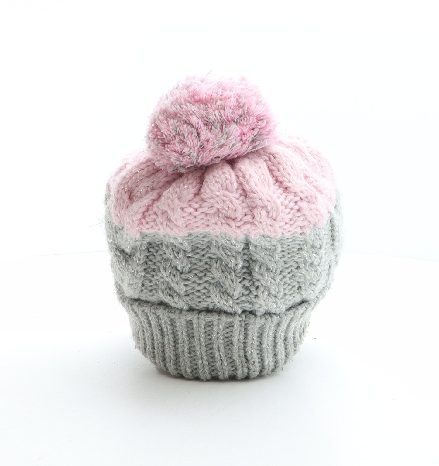 Preworn Womens Multicoloured Acrylic Bobble Hat One Size