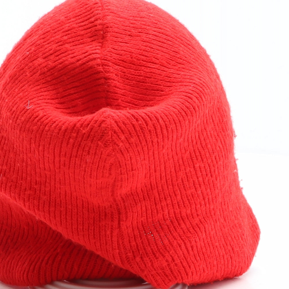 Courtelle Mens Red Acrylic Beanie One Size - Savoie Olympique