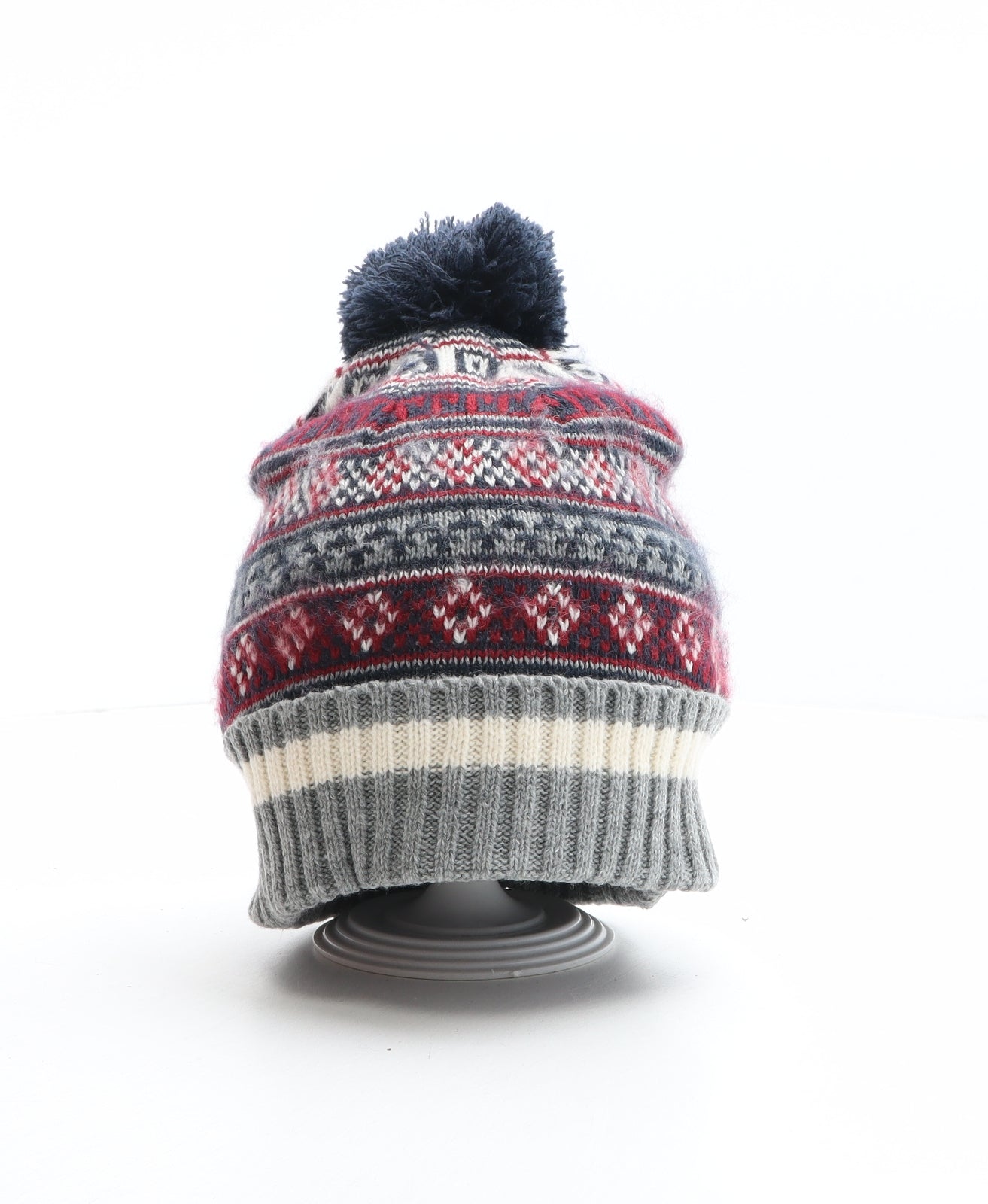 Matalan Mens Multicoloured Fair Isle Acrylic Beanie One Size