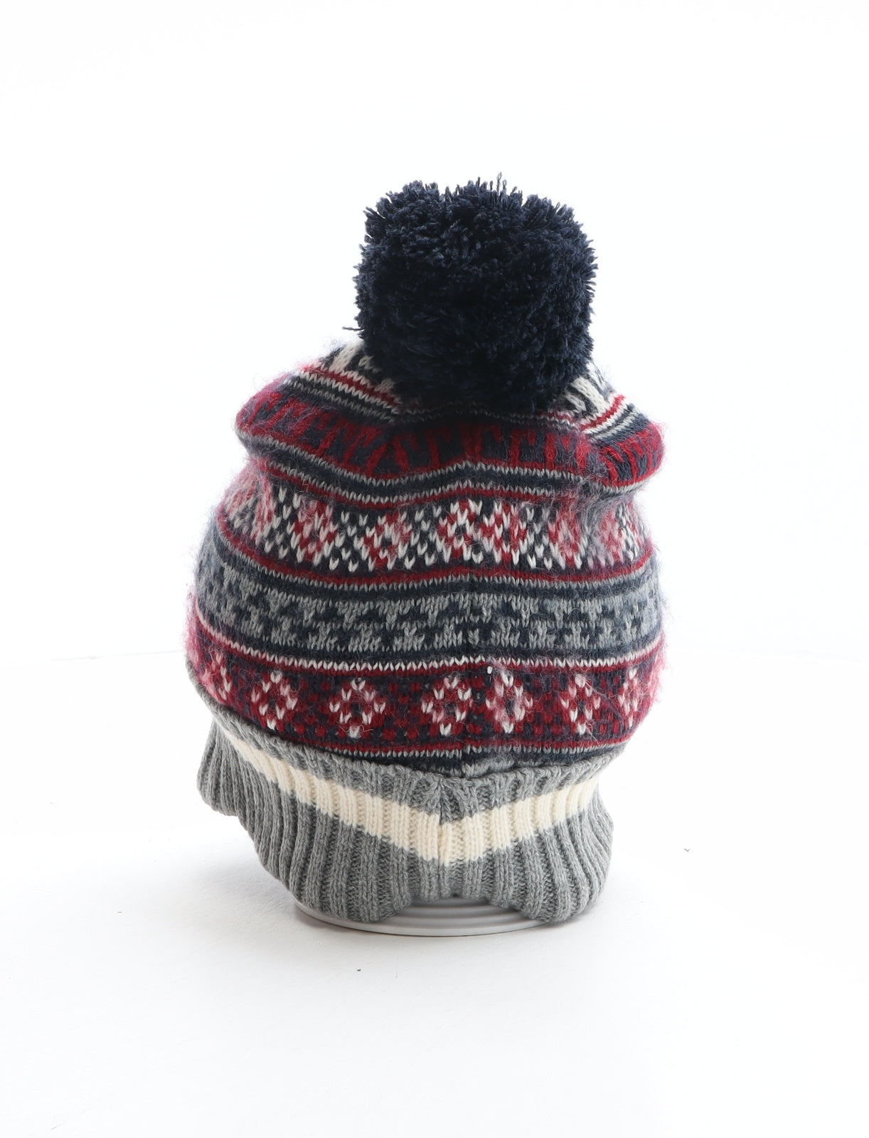 Matalan Mens Multicoloured Fair Isle Acrylic Beanie One Size