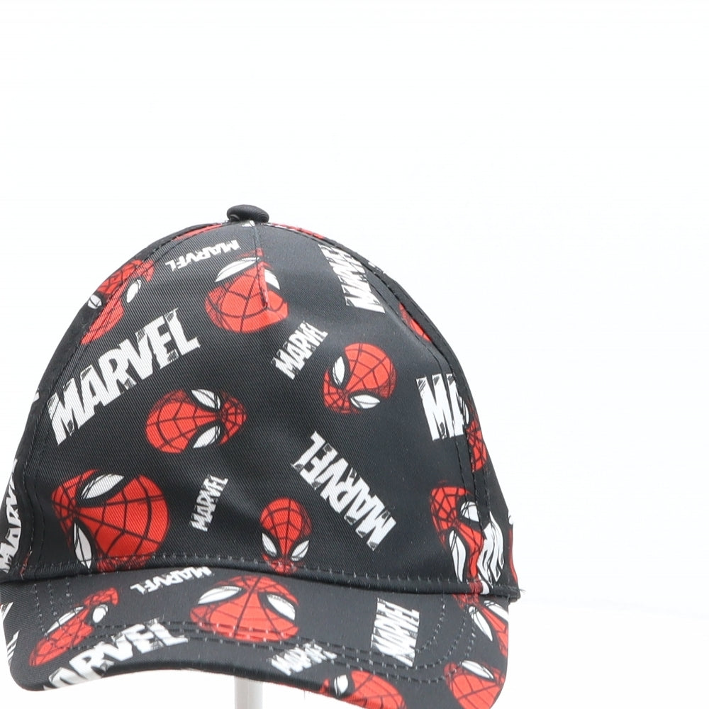 Primark Boys Black Geometric Polyester Baseball Cap One Size - Spiderman Pattern, Marvel