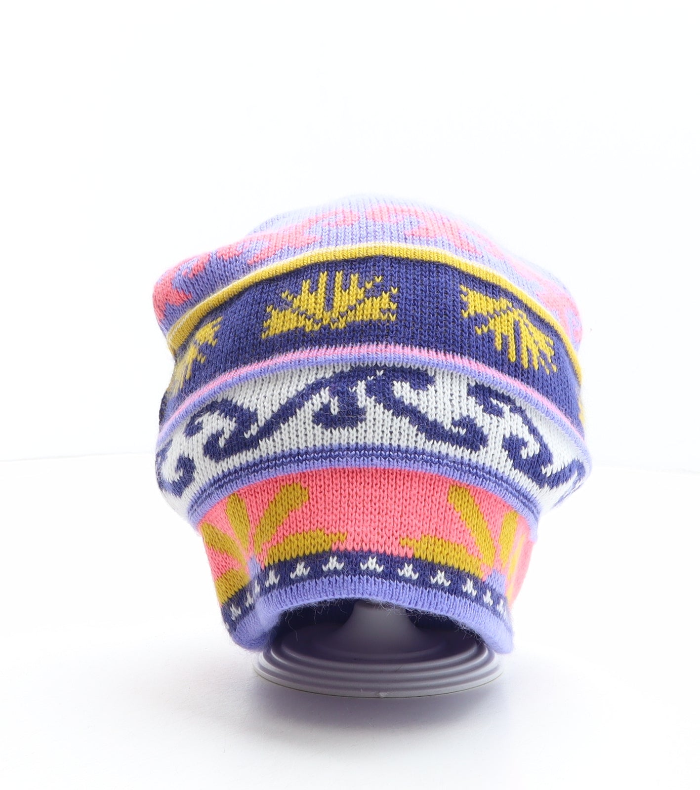 Rodeo Womens Multicoloured Fair Isle Acrylic Beanie One Size