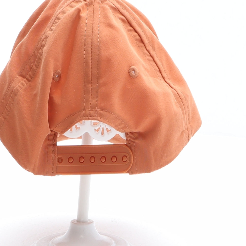 H&M Boys Orange Polyester Baseball Cap One Size - Dinosaur detail