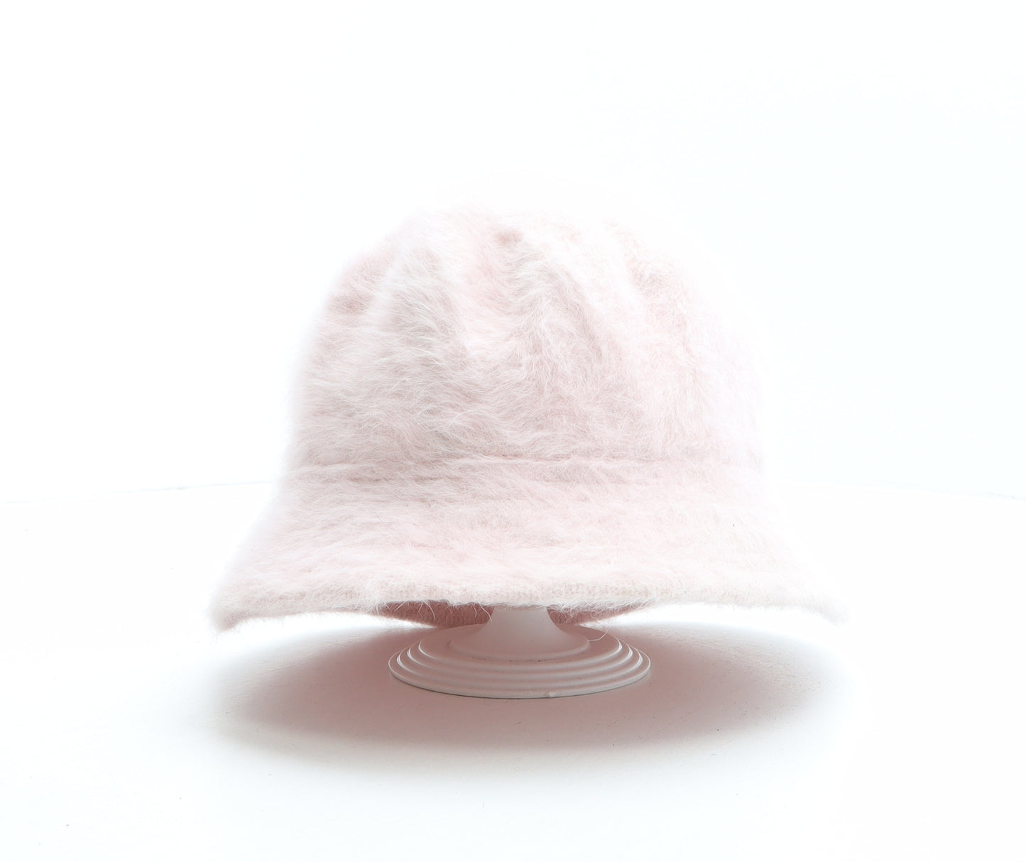 Preworn Womens Pink Angora Bucket Hat One Size