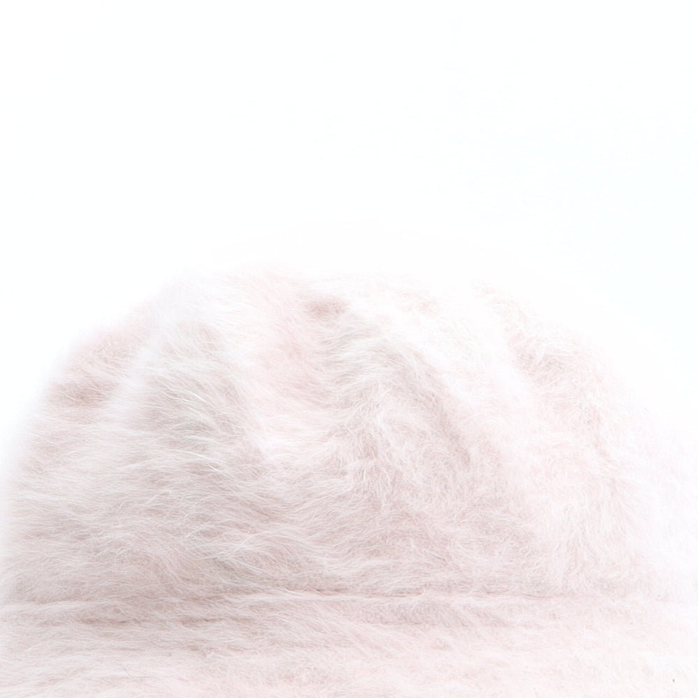 Preworn Womens Pink Angora Bucket Hat One Size