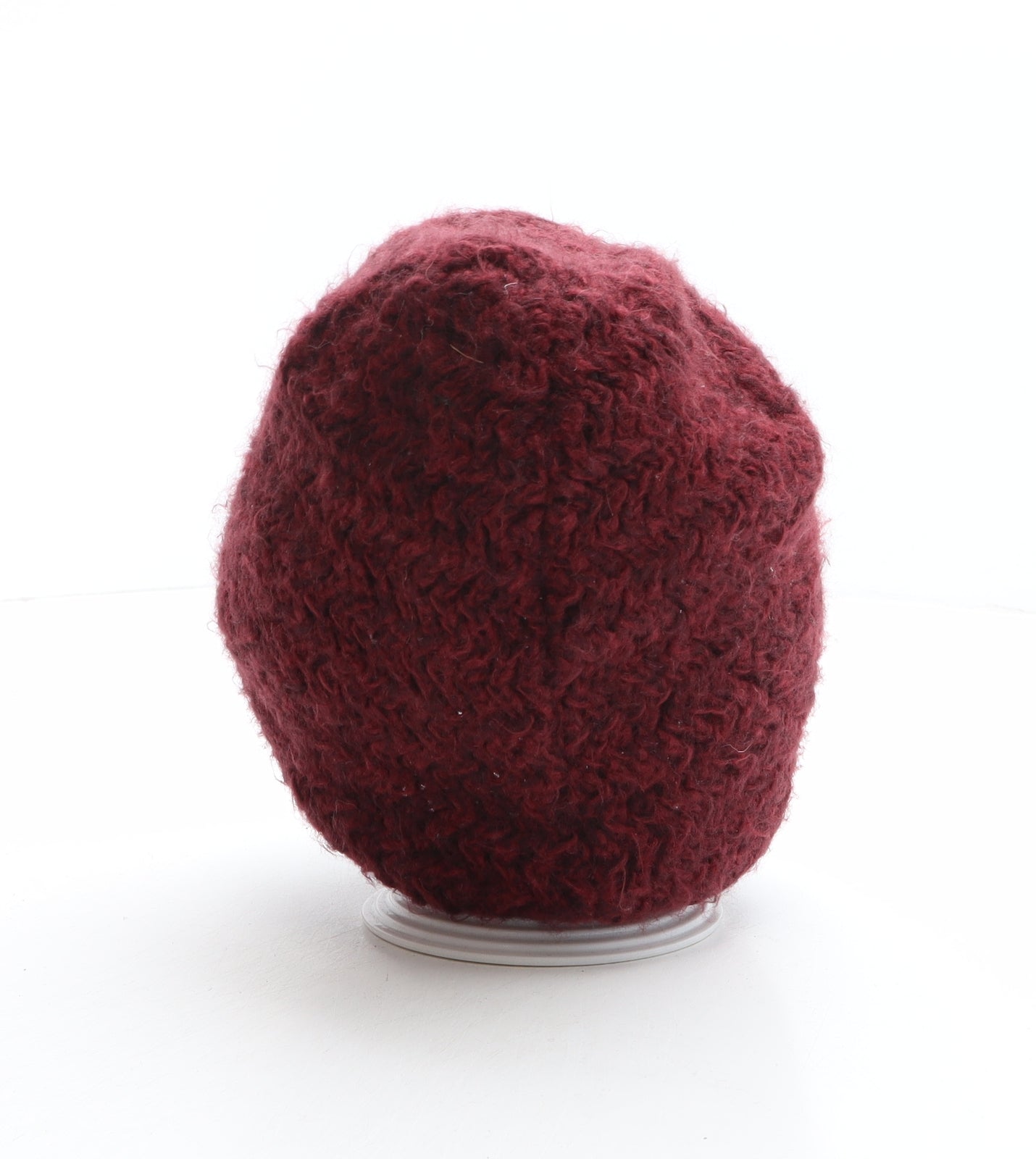 Topshop Womens Red Acrylic Beanie One Size