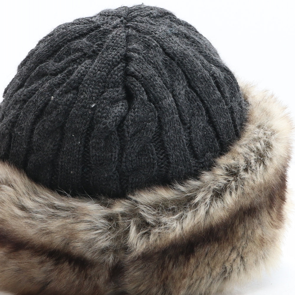 Mountain Warehouse Mens Black Polyester Beanie One Size