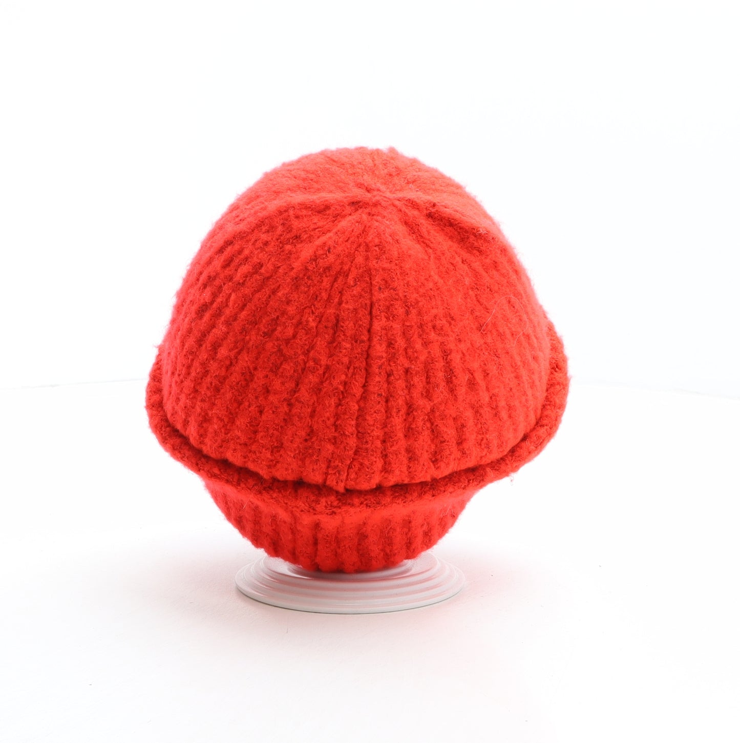 Faith Womens Orange Acrylic Beanie One Size