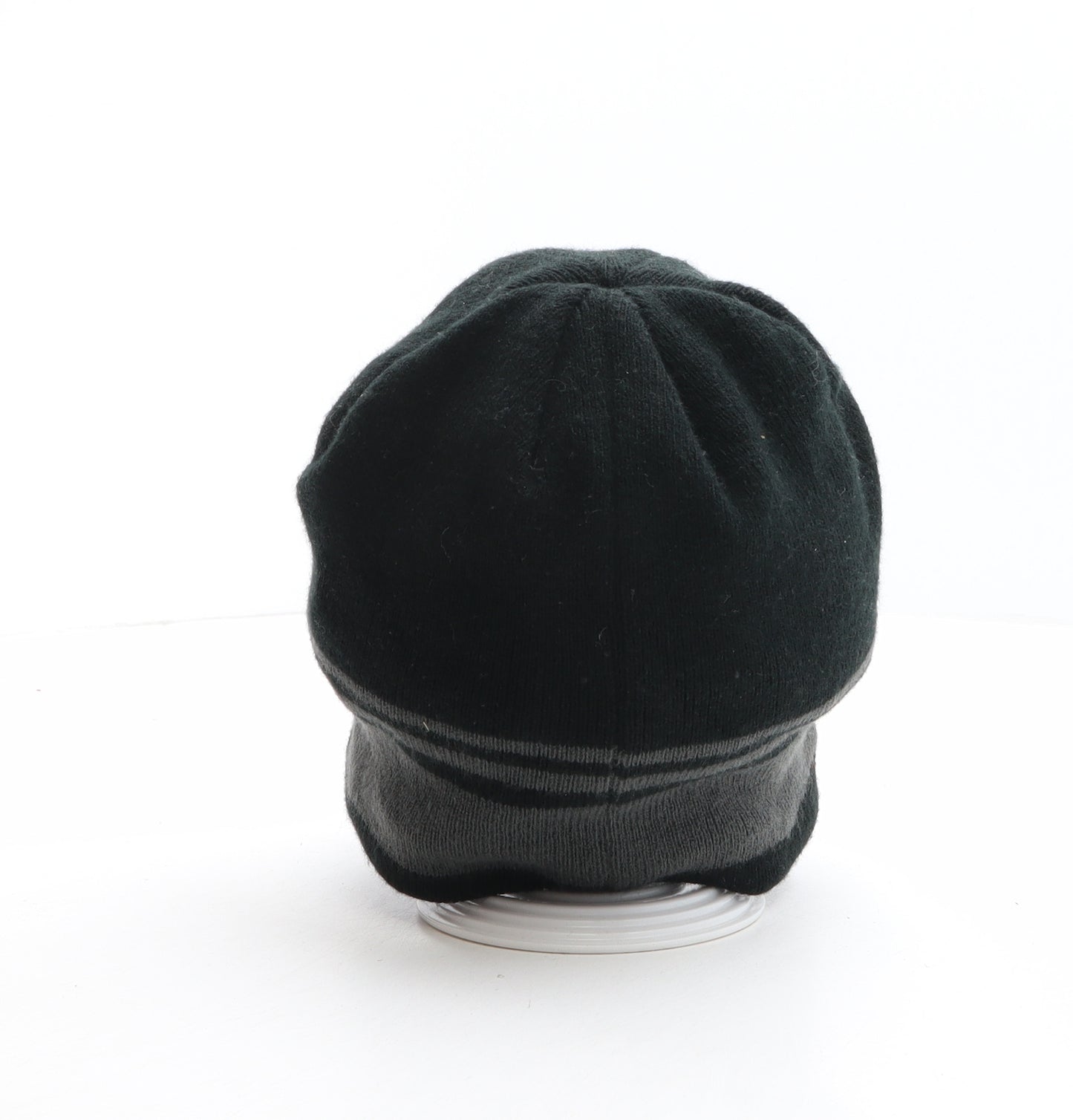 Callaway Mens Black Striped Acrylic Beanie One Size