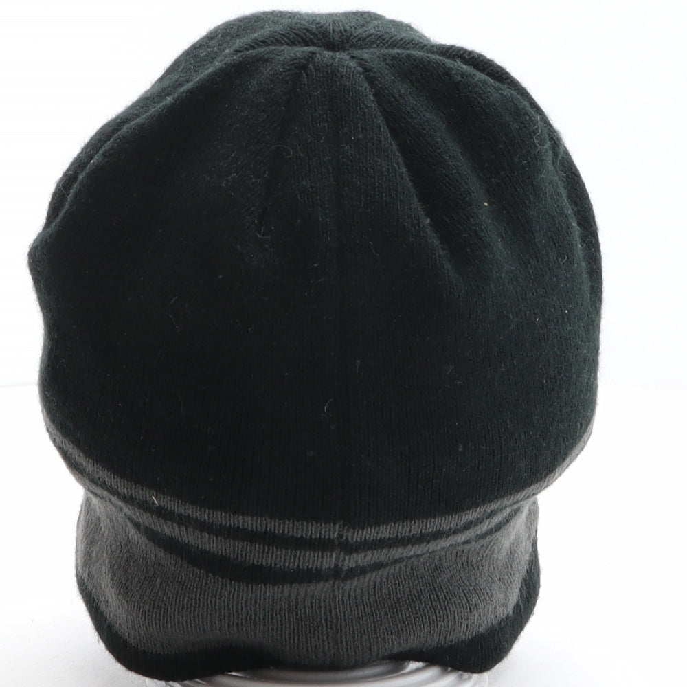 Callaway Mens Black Striped Acrylic Beanie One Size