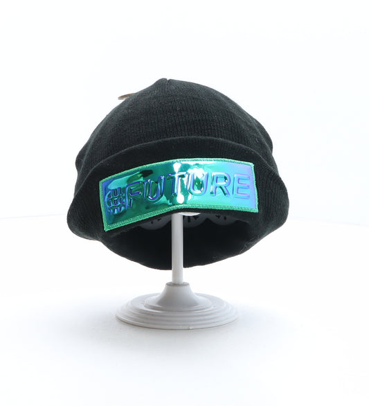 PEP&CO Boys Black Acrylic Beanie One Size - #FUTURE