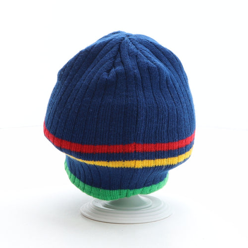 Sekem Mens Multicoloured Striped Acrylic Beanie One Size - Rugby League World Cup England and Wales 2013