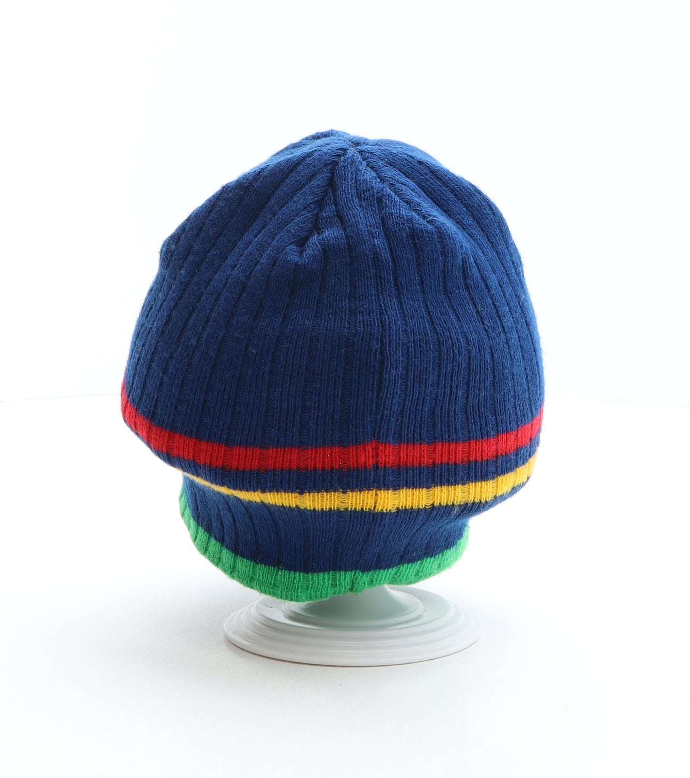 Sekem Mens Multicoloured Striped Acrylic Beanie One Size - Rugby League World Cup England and Wales 2013