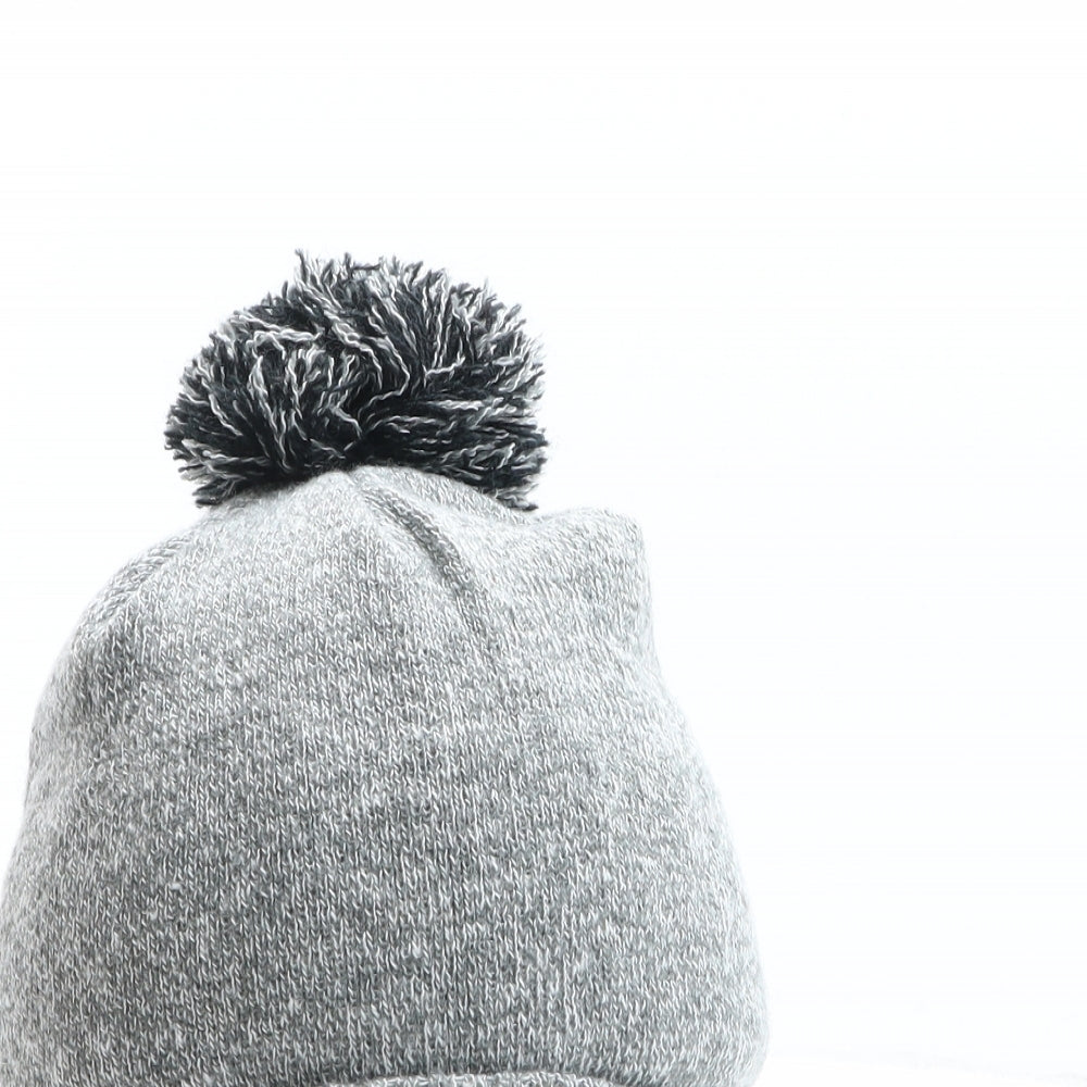 Beechfield Mens Grey Polyester Beanie One Size - Liverpool, Pom Pom