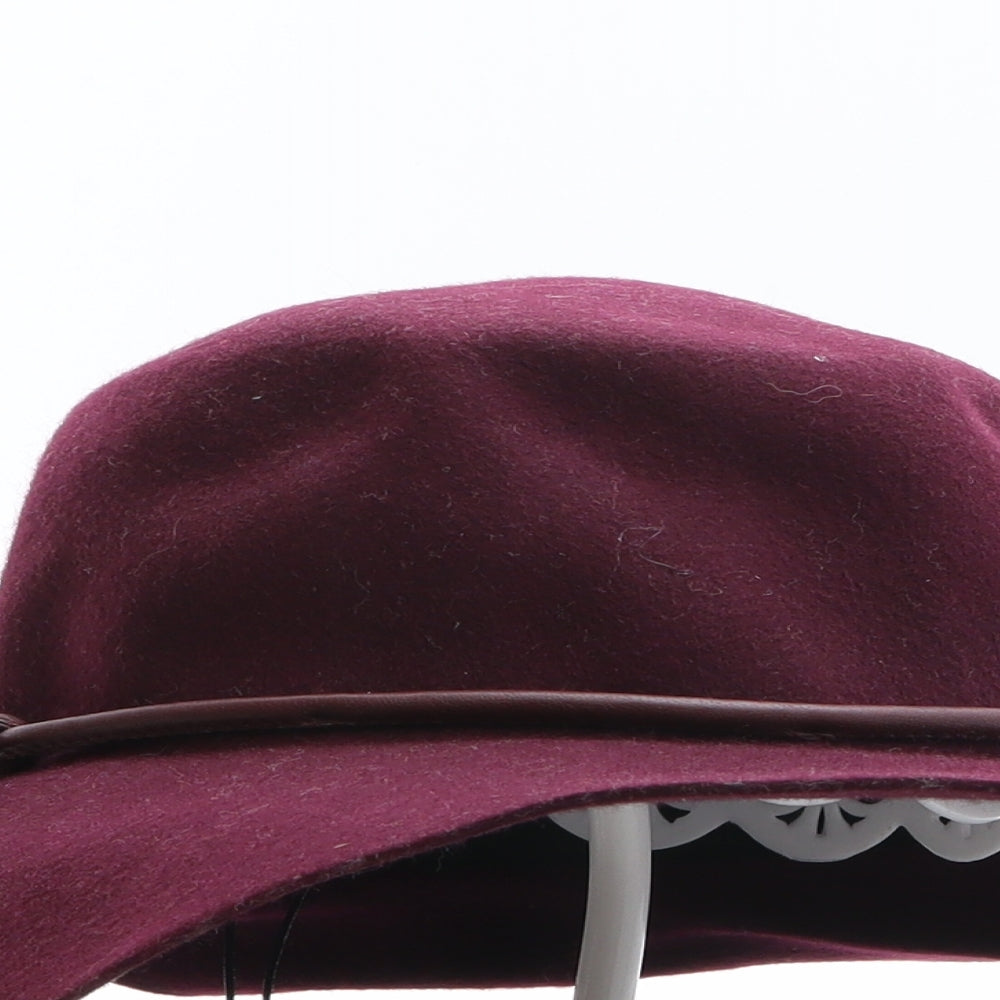 Ted Baker Womens Purple 100% Wool Fedora One Size