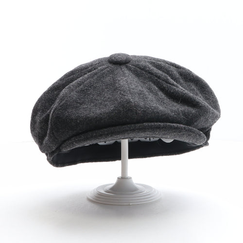 Marks and Spencer Mens Grey Wool Newsboy Cap Size L