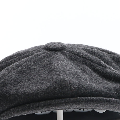 Marks and Spencer Mens Grey Wool Newsboy Cap Size L