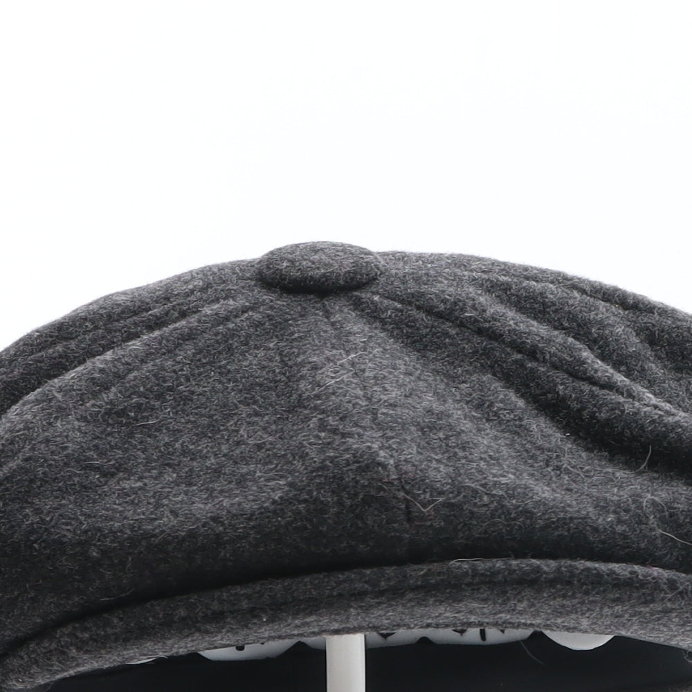 Marks and Spencer Mens Grey Wool Newsboy Cap Size L