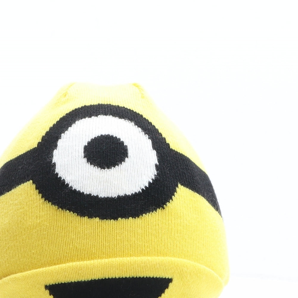 H&M Boys Yellow Acrylic Beanie One Size - Despicable Me 3, Minion