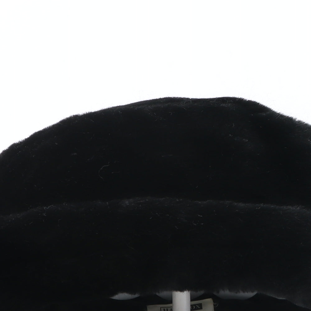 Hat Box Womens Black Modacrylic Cloche One Size