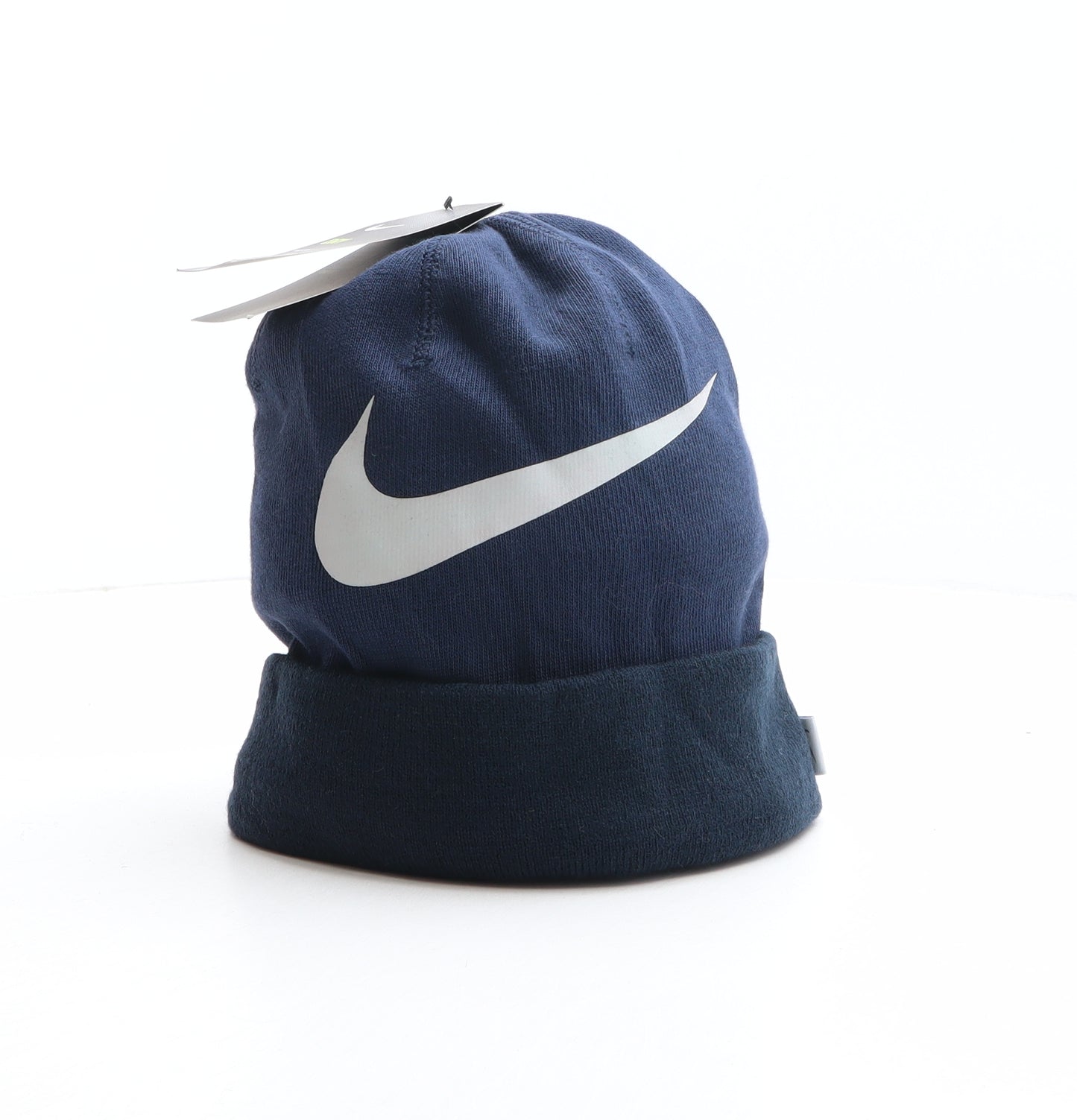 Nike Mens Blue Cotton Beanie One Size