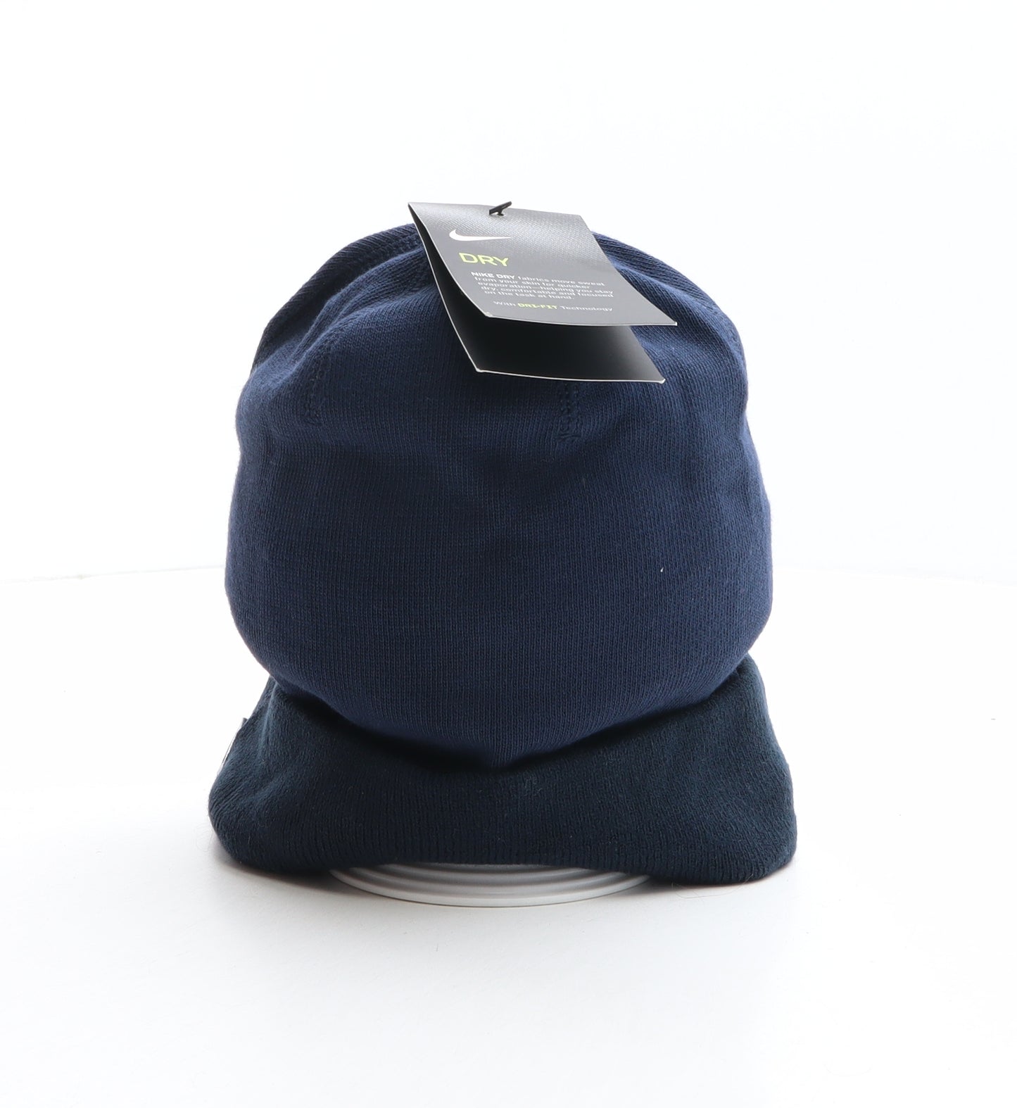 Nike Mens Blue Cotton Beanie One Size