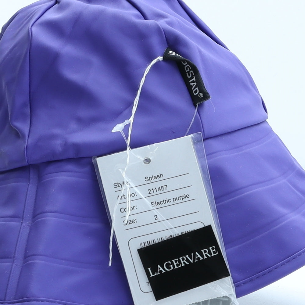 Skogstad Womens Purple Polyurethane Bucket Hat One Size