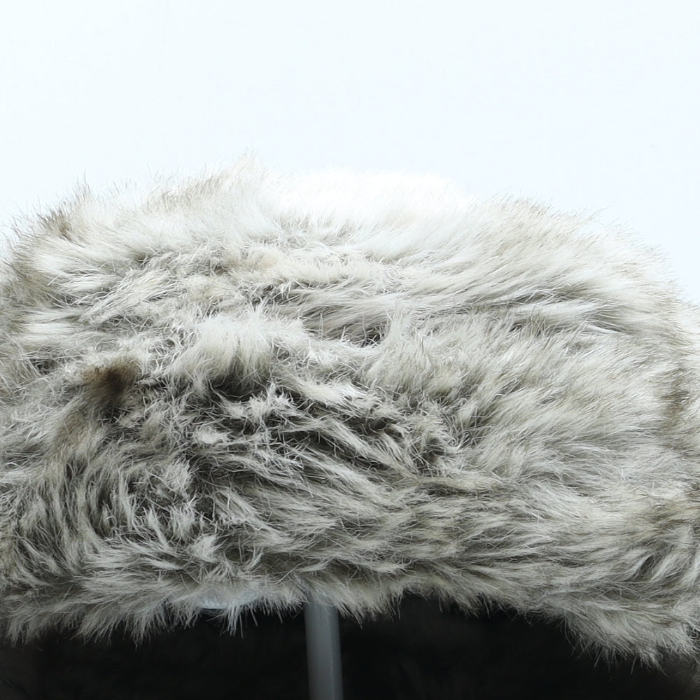 H&M Womens Brown Polyester Cossack One Size - Faux Fur