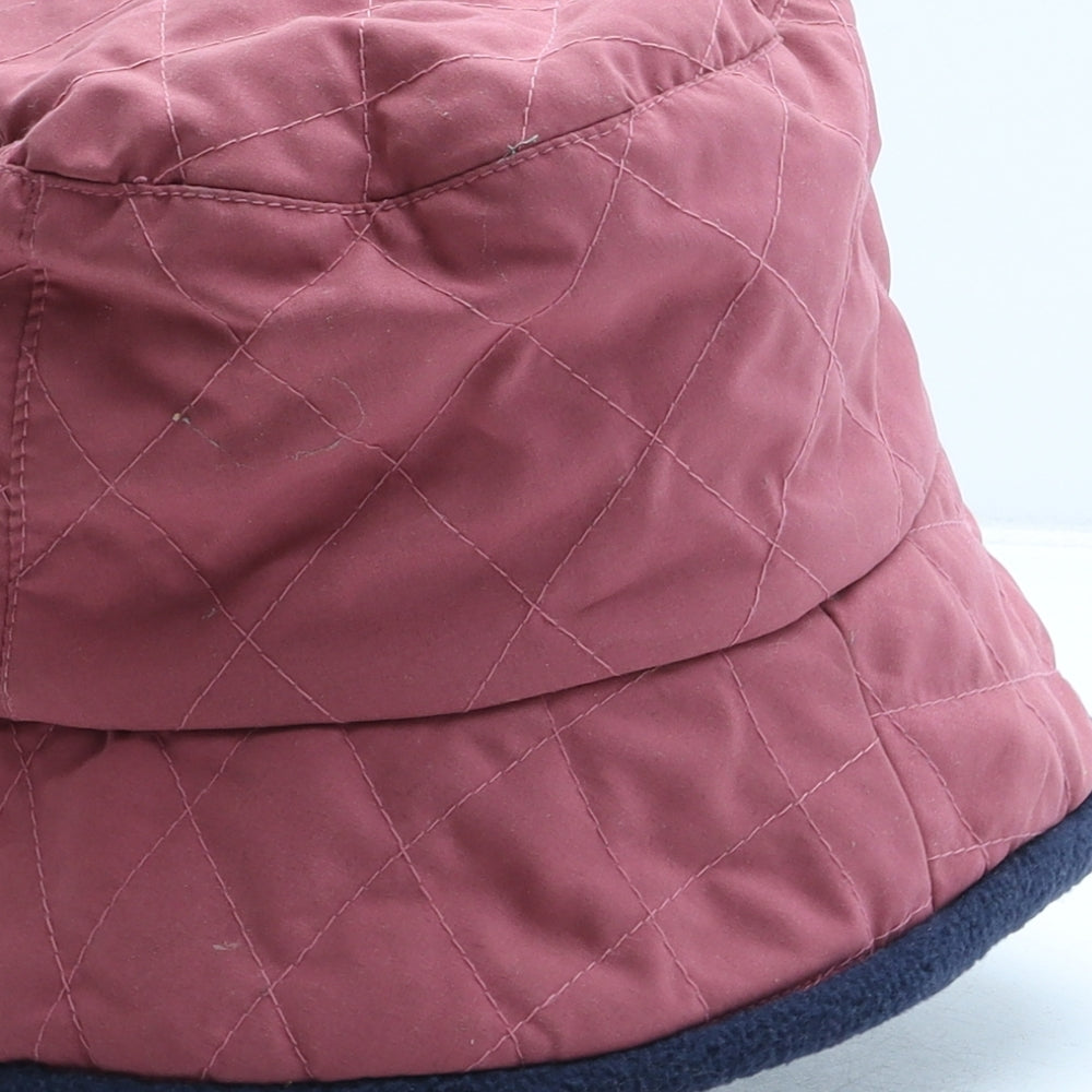 Puffa Womens Pink Polyester Bucket Hat Size S