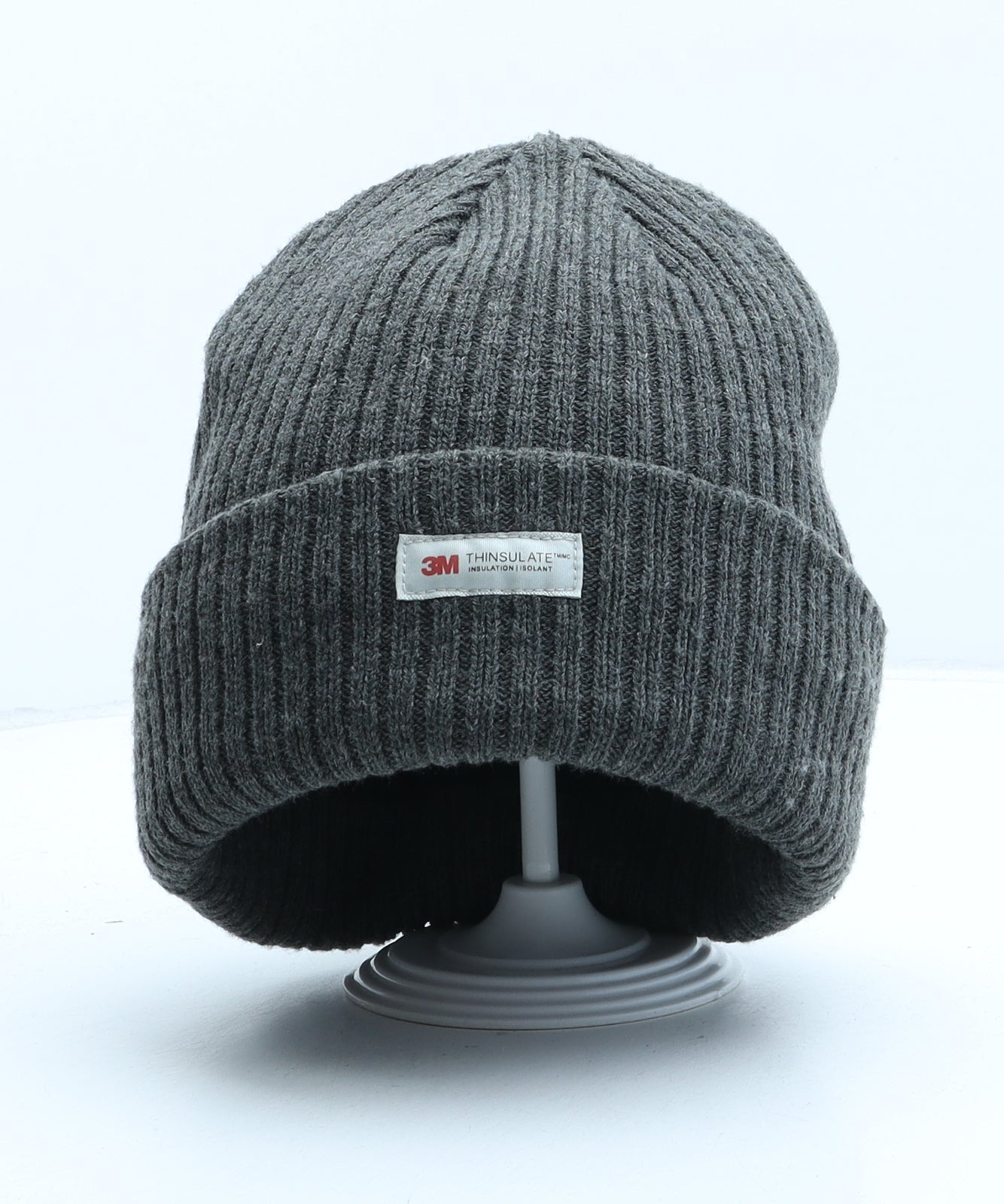 Mountain Warehouse Mens Grey Acrylic Beanie Size M