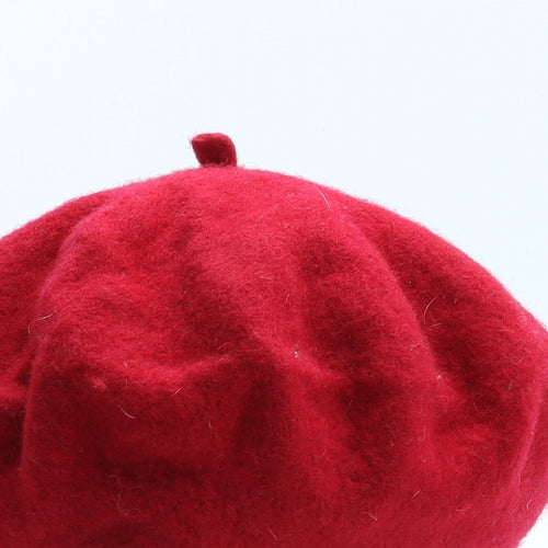 Primark Womens Red Wool Beret One Size