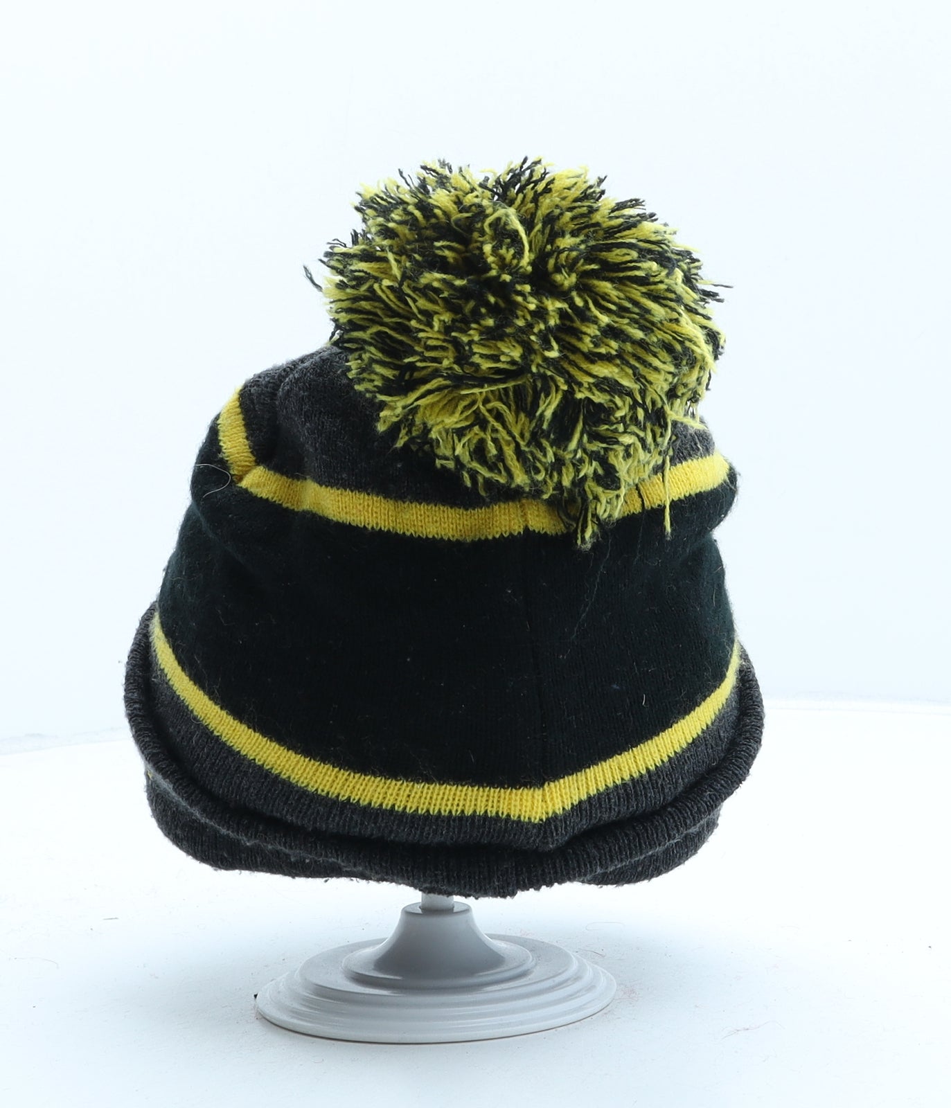 Batman Boys Grey Acrylic Bobble Hat One Size