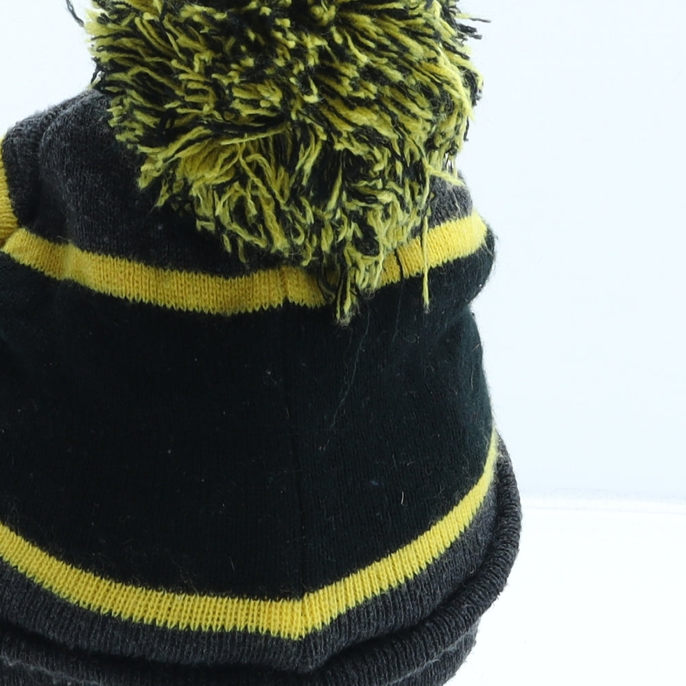 Batman Boys Grey Acrylic Bobble Hat One Size