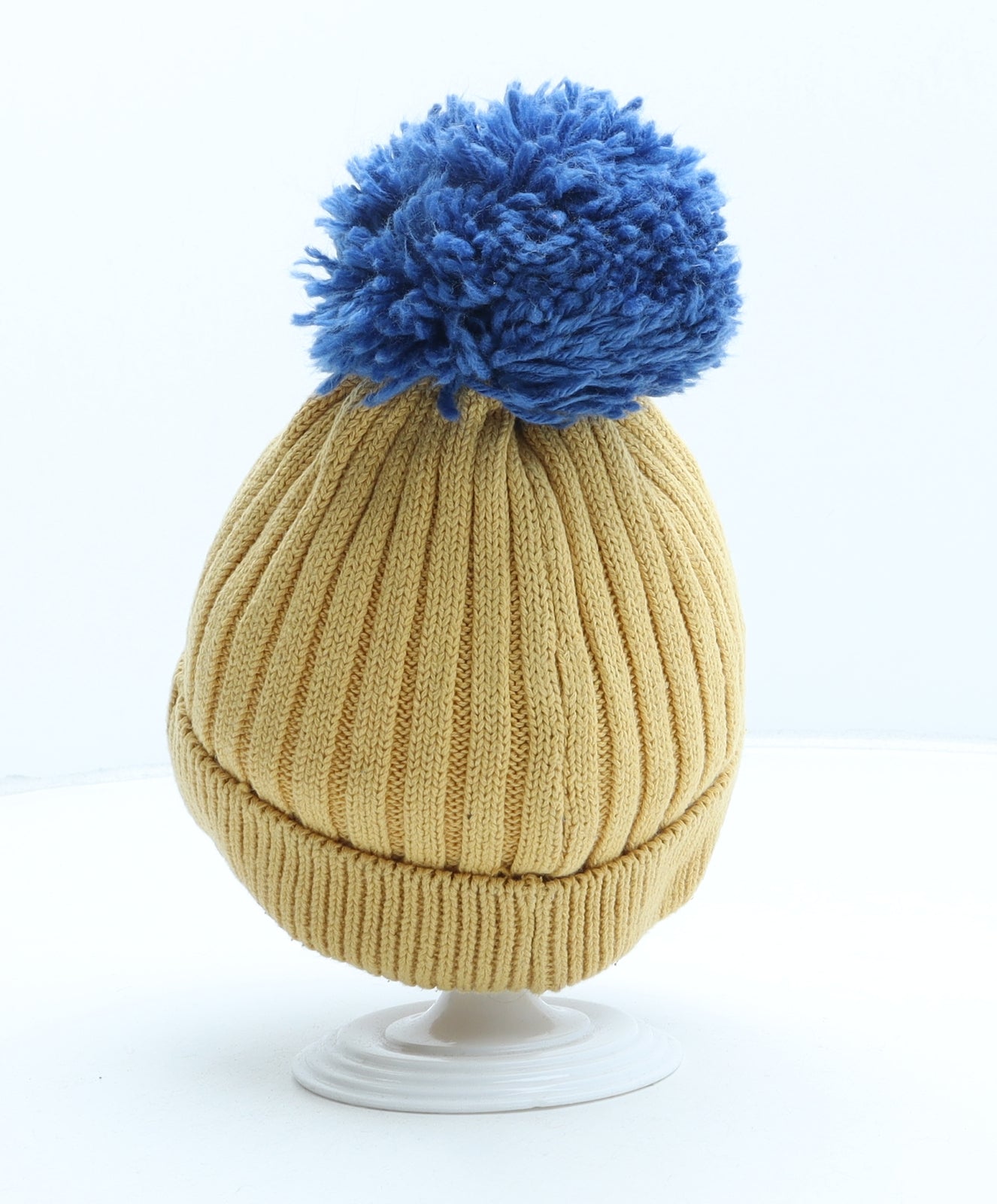 NEXT Boys Yellow Cotton Bobble Hat One Size - Cars