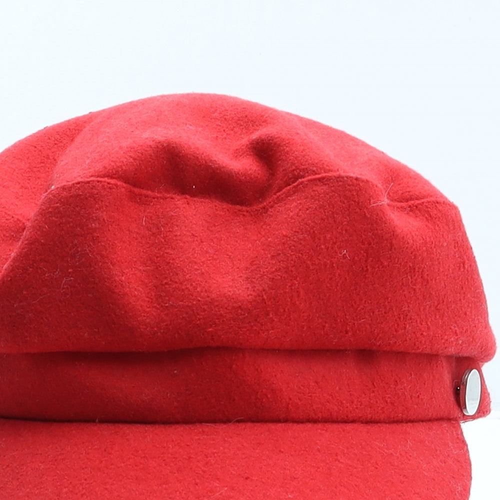 Primark Womens Red Polyester Peaked Cap One Size