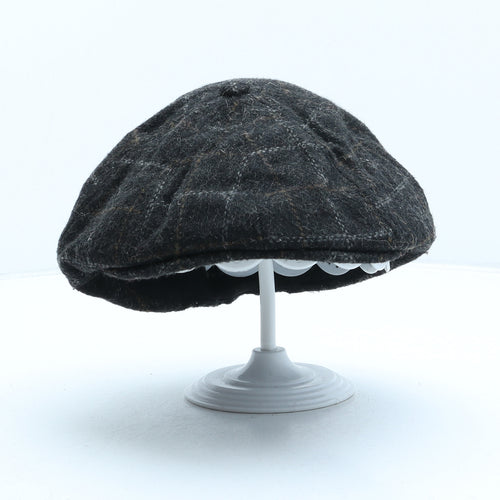 British Lion Mens Green Plaid Polyester Flat Cap One Size