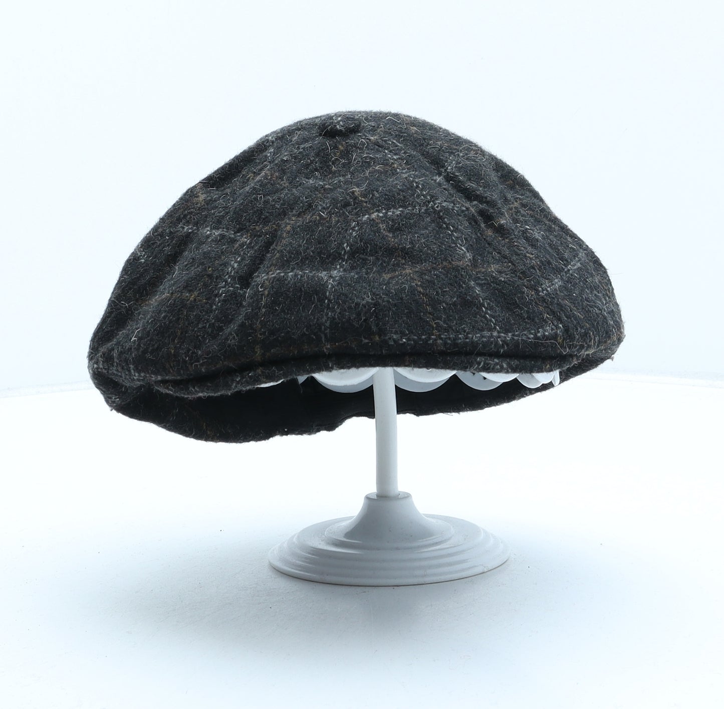 British Lion Mens Green Plaid Polyester Flat Cap One Size