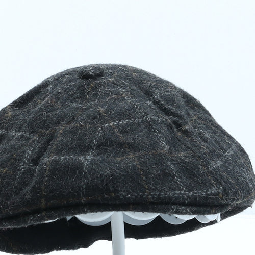 British Lion Mens Green Plaid Polyester Flat Cap One Size