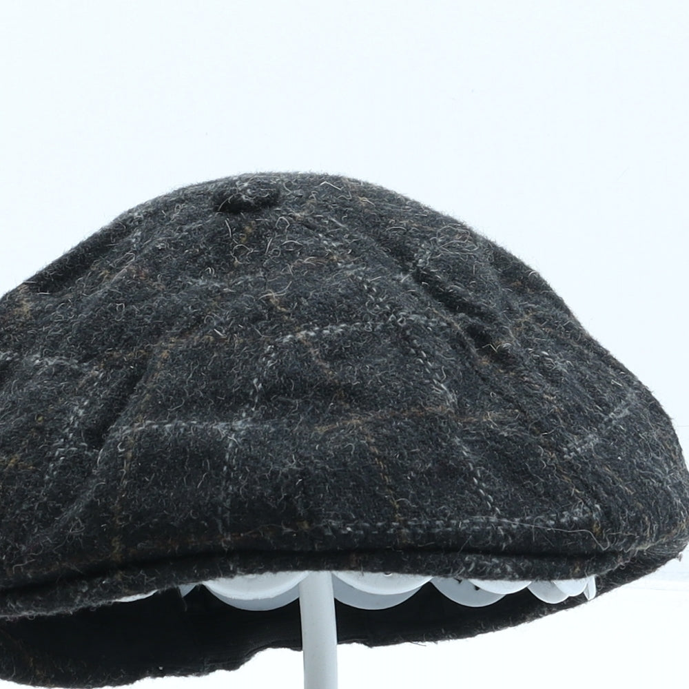 British Lion Mens Green Plaid Polyester Flat Cap One Size