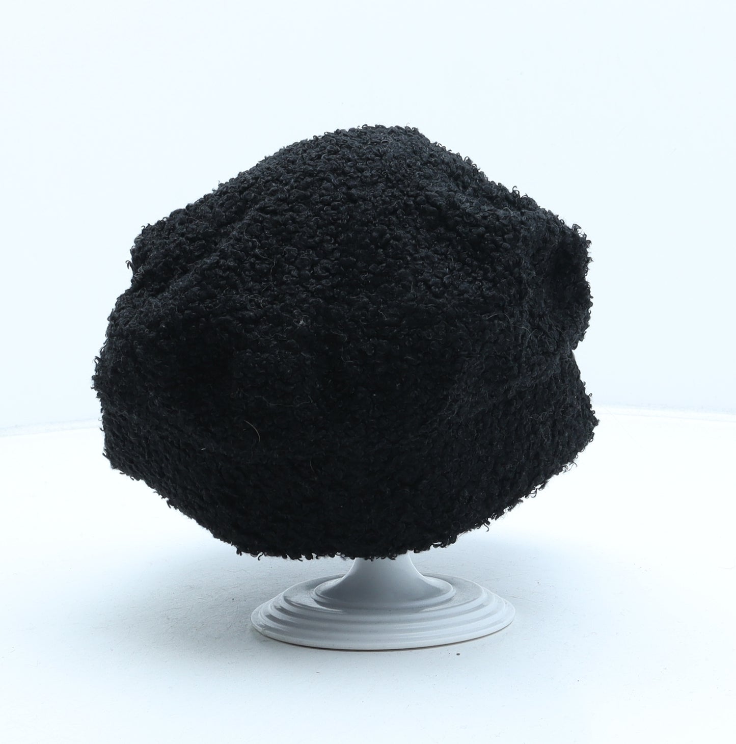 Avenue Womens Black Polyester Peaked Cap One Size